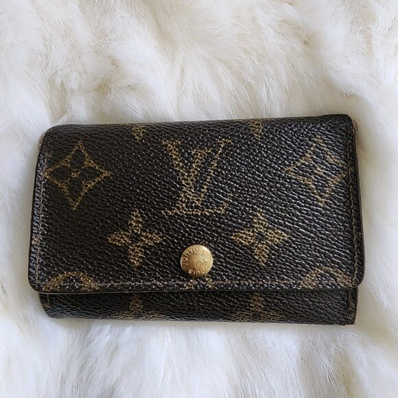 Vintage 1993 Louis Vuitton Key Holder Monogram Canvas 6 Key ET0913 - Picture 9 of 10